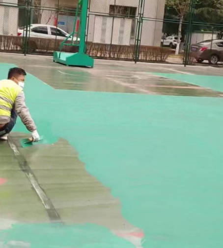 仙桃球场地面翻新